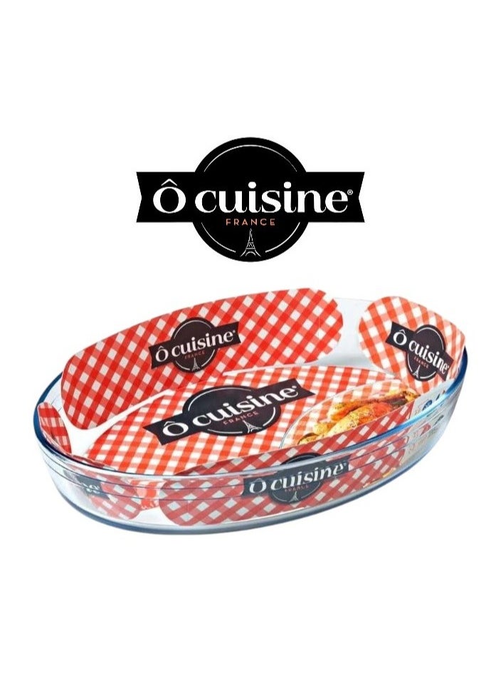 O'Cuisine - Ocuisine® 1.6L Oval Roaster - French-Made Borosilicate Glass, Oven Safe, Even Heat Distribution - Image 1