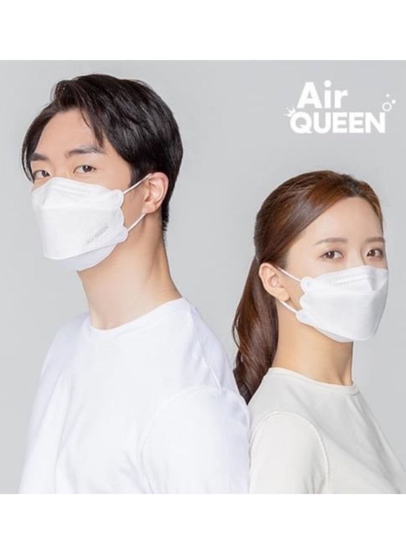 Air QUEEN Pack Of 10 Pieces Nanofiber Filter Face Mask For Adults Face Mask White  - Image 2