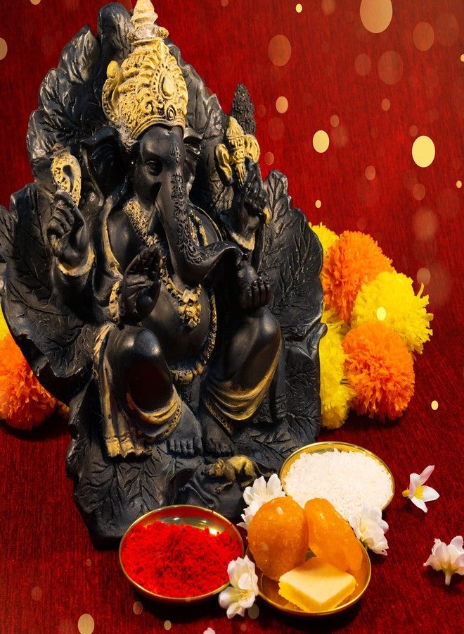 Aditri Creation Set of 3 Small Decorative Brass Plate, New Year Pooja Festival Decorations Indian Prasad Plate Katori for Pooja Pooja Utensils Item Articles (Size 4" Diameter) - Image 2