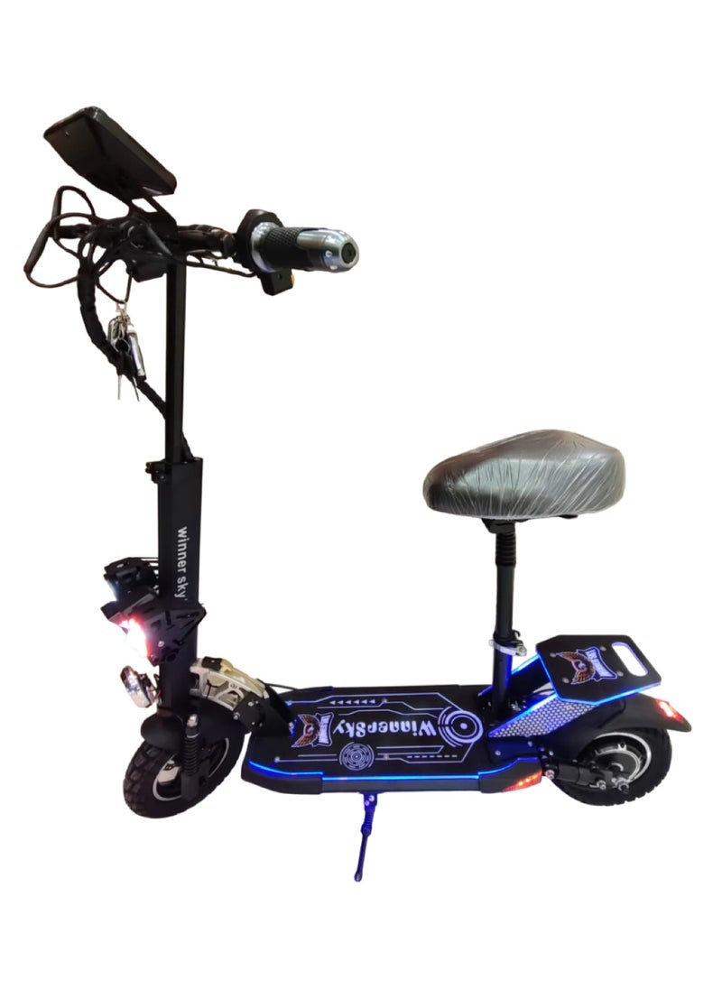 Winner Sky High-Power Electric Scooter with 48V 13Ah Battery and 2000W Motor Black  - Image 1