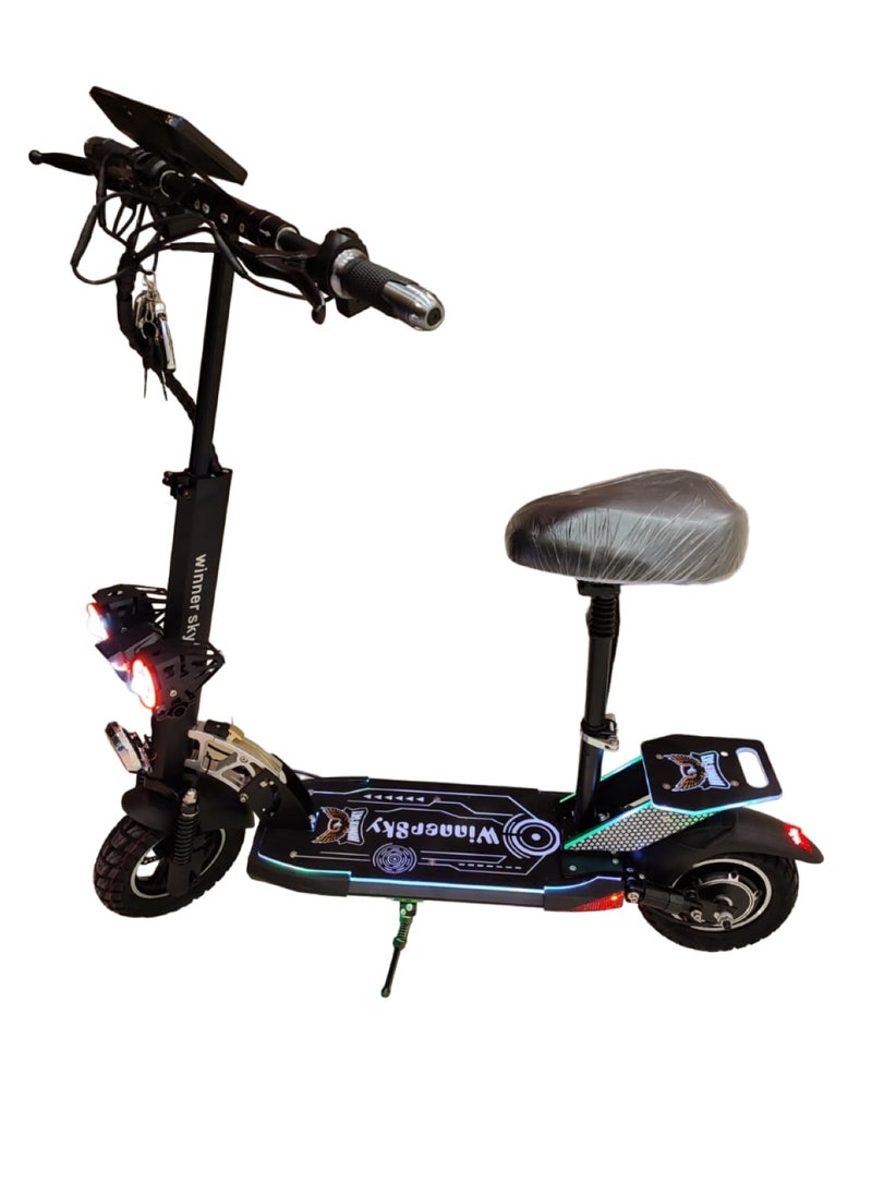 Winner Sky High-Power Electric Scooter with 48V 13Ah Battery and 2000W Motor Black  - Image 2