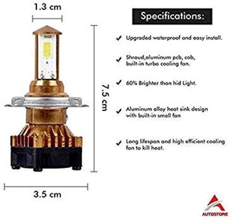 AUTOVEA Bike Headlight with Cooling Fan Compatible with Honda CB Unicorn 150 - Image 3