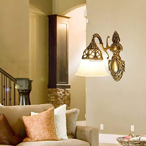 WHITERAY Golden Antique Designer Imported Wall Light wall lamp for Bedroom, Living Room,Kitchen, Bars, malls, Besides the Bed, Balcony Home Decoration ((1109 (Pack of 2), with Bulb)) - Image 3