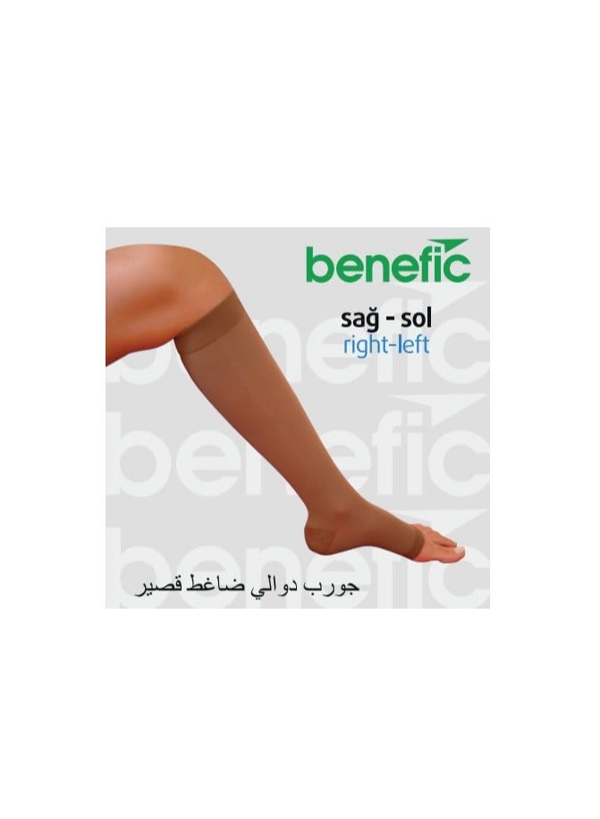 جوارب دوالي تحت الركبه مرنه بأصابع مفتوحه (30-40) ملم زئبقي