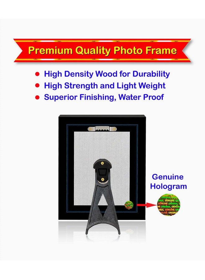 Pavan Photo Laminations Radha Krishna Photo Frame Radhe Radhakrishna Wall Painting Framed Home Decor (Wood,Matte,Brown,Small Size,6 x 8 Inch) B1700S - Image 3