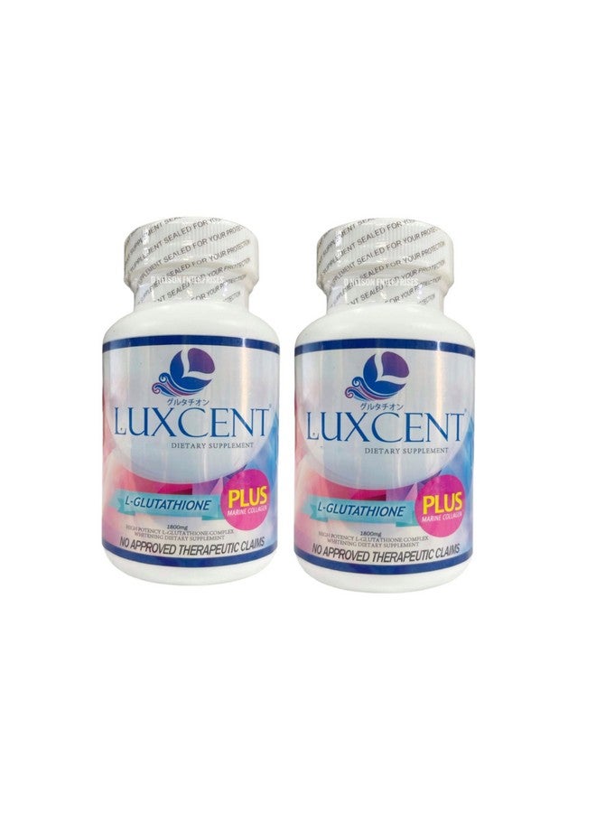 Generic Generic 2 Bottles Luxcent Glutathione Plus Capsules 1800mg, 60 Count 