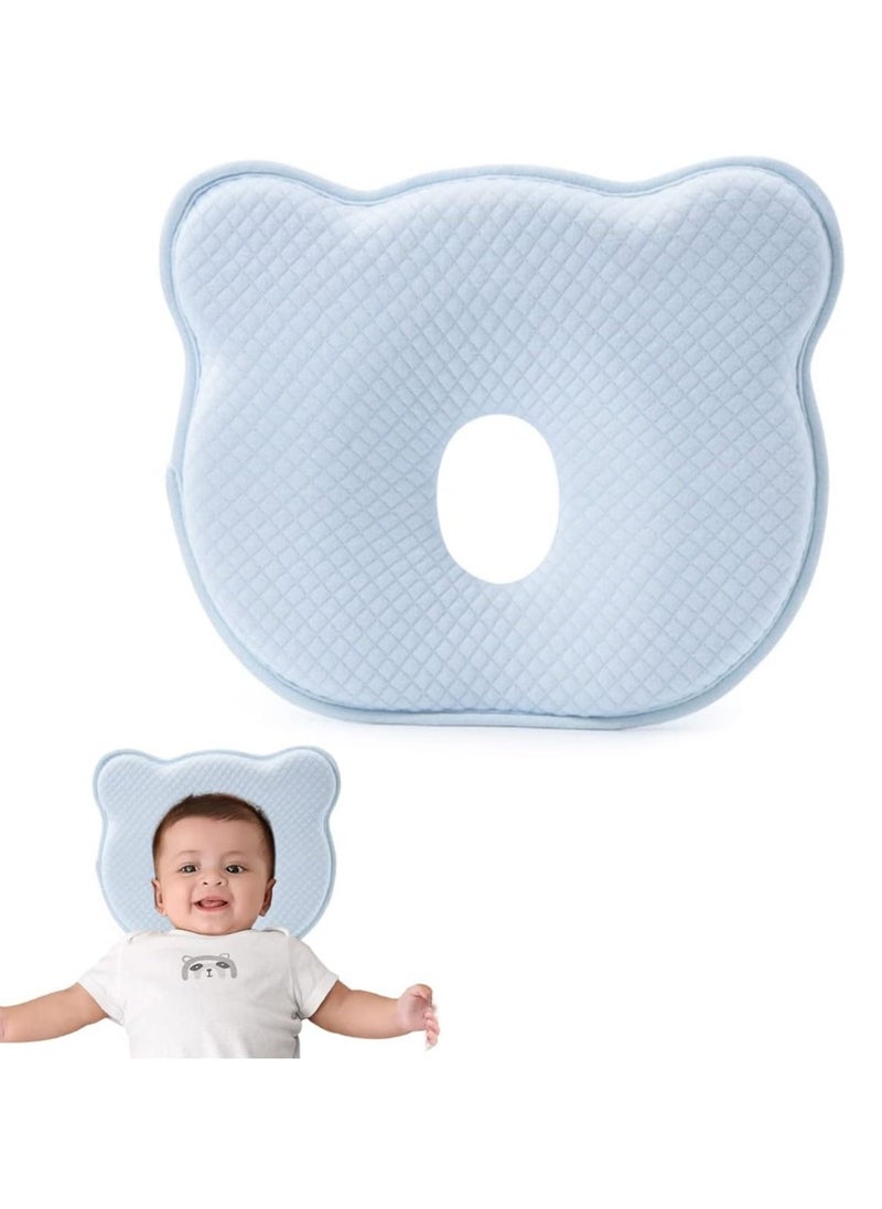 A soft and breathable baby pillow for preventing flat head oblique brain syndrome