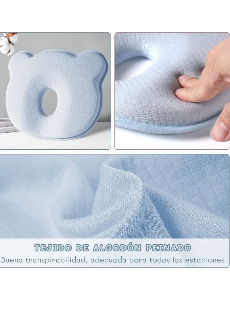 A soft and breathable baby pillow for preventing flat head oblique brain syndrome