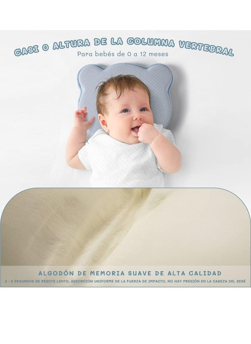 A soft and breathable baby pillow for preventing flat head oblique brain syndrome