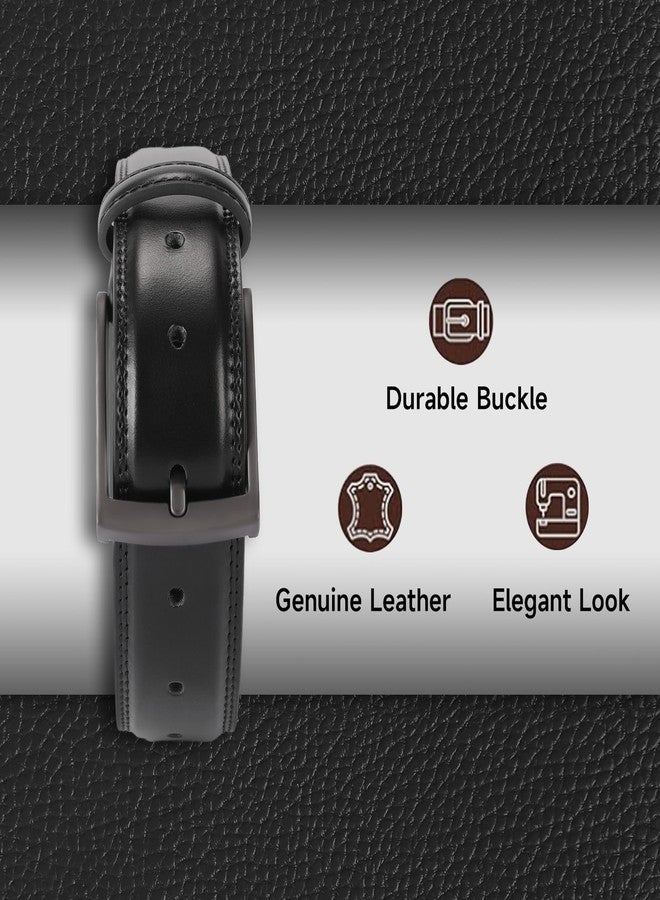 FALAN MULE Men's Leather Dress Belt - Classic & Fashion Belt with Prong Buckle for Men - Image 3