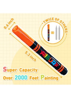 YPlus Super Capacity Acrylic Paint Pens Markers, 40 Colors Big Acrylic Painting Pens Set, Diy Art Craft For Glass, Rock, Wood, Egg, Stone, Metal-Blue  - Image 2