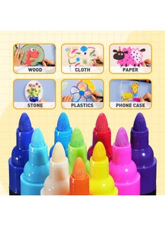 YPlus Super Capacity Acrylic Paint Pens Markers, 40 Colors Big Acrylic Painting Pens Set, Diy Art Craft For Glass, Rock, Wood, Egg, Stone, Metal-Blue  - Image 4