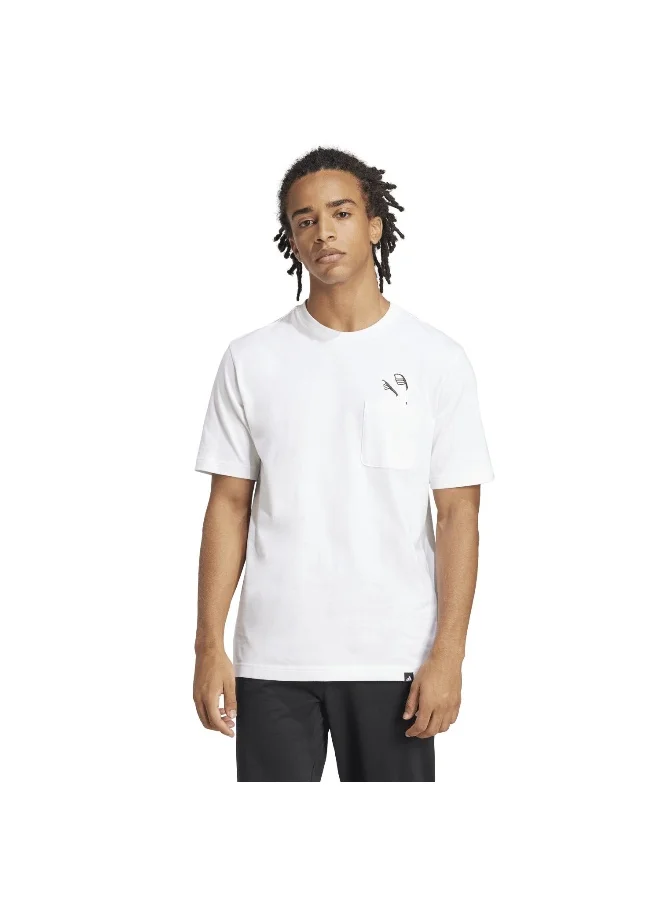 Adidas adidas lounge pocket men graphic t-shirt