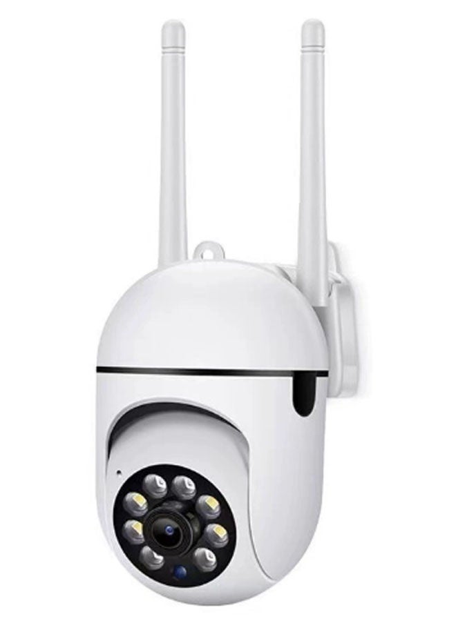 نيوترل كاميرا أمنية ذكية عالية الدقة (مع بطاقة ذاكرة 32 جيجابايت) لاسلكية Wi-Fi قابلة للتحريك والتكبير والرؤية الليلية الملونة صوت ثنائي الاتجاه كشف الحركة مناسبة للاستخدام الداخلي/الخارجي (بيضاء) - Image 1