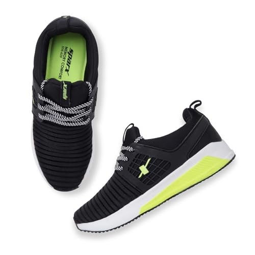 Sparx Men's Black Neon Green Sports Shoes-8 Kids UK (SX0610G) - Image 3