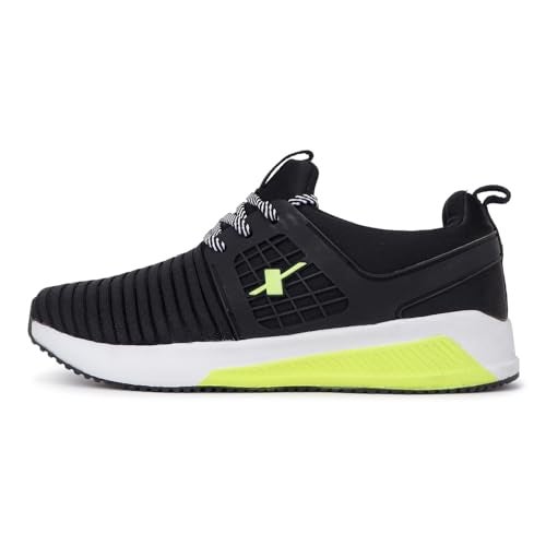 Sparx Men's Black Neon Green Sports Shoes-8 Kids UK (SX0610G) - Image 4
