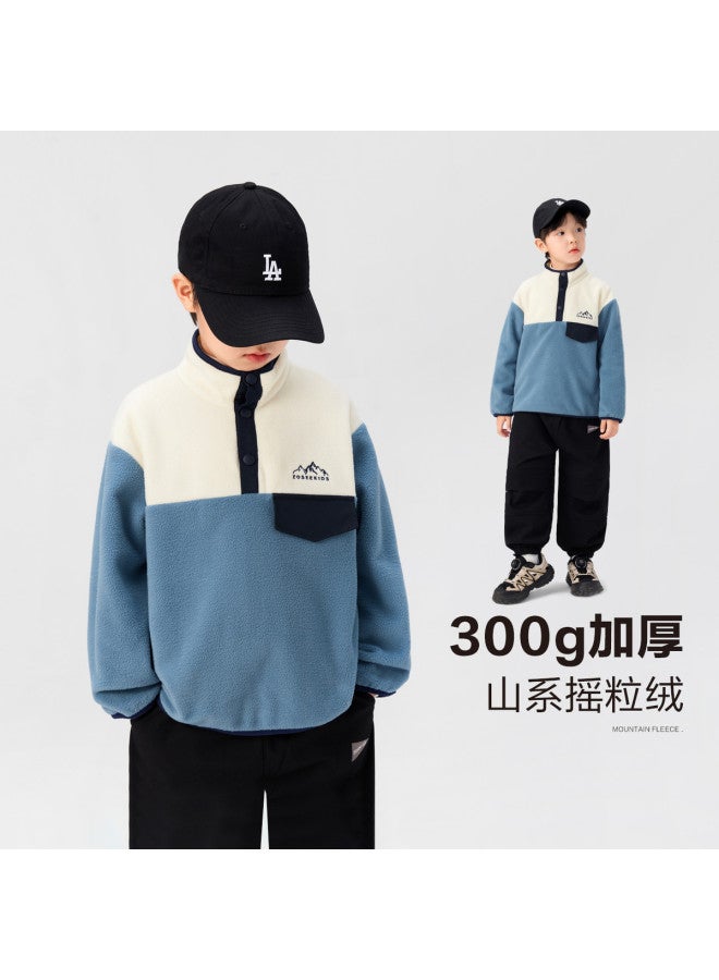 Zuoxi Boys' Hoodie - Autumn Kids Fleece Lining School Uniform Essential Stylish Boys' Spring/fall Top - Image 2