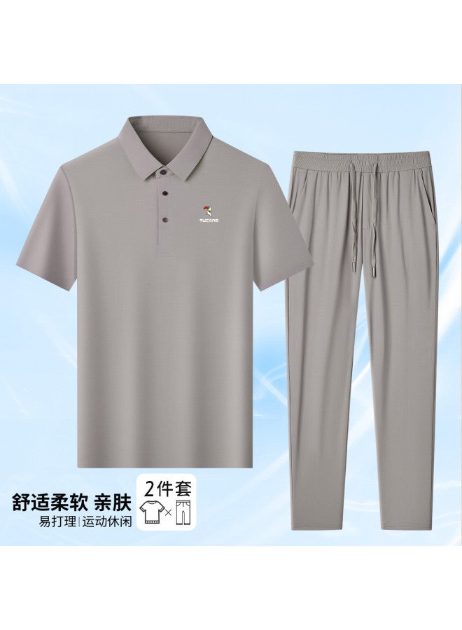 Tucano summer Sportswear Casual Outfit For Men - Comfortable Outdoor Short Sleeve Coordinated Set - Image 2