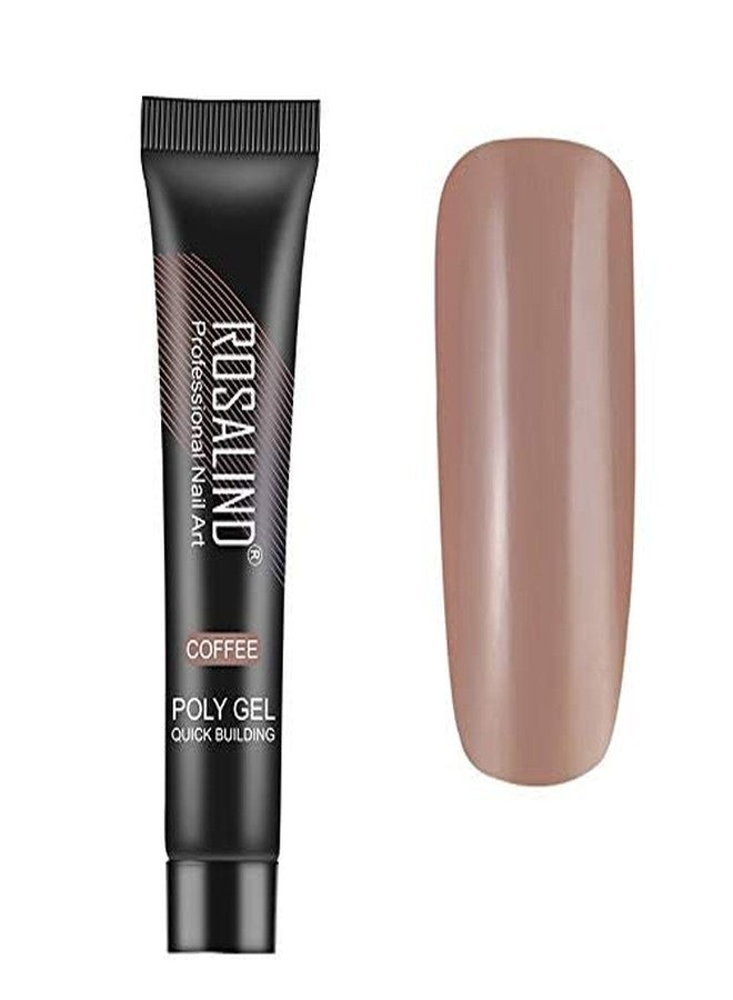 روزاليند طلاء أظافر روزاليند، جل بناء متعدد الاستخدامات لتطويل الأظافر، جل للأصابع، جل أكريليك للأشعة فوق البنفسجية، جل بناء الأظافر، جل بناء الأظافر الصناعية، جل بولي للأظافر (RL-15ml-09-Coffee) - Image 1