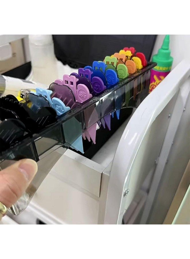 فلاين حامل حماية مستطيل من البلاستيك منظم الشفرات لـ 10 شفرات، صندوق تخزين مشط بلاستيكي مستطيل الشكل، حامل مشط (أسود) - Image 2