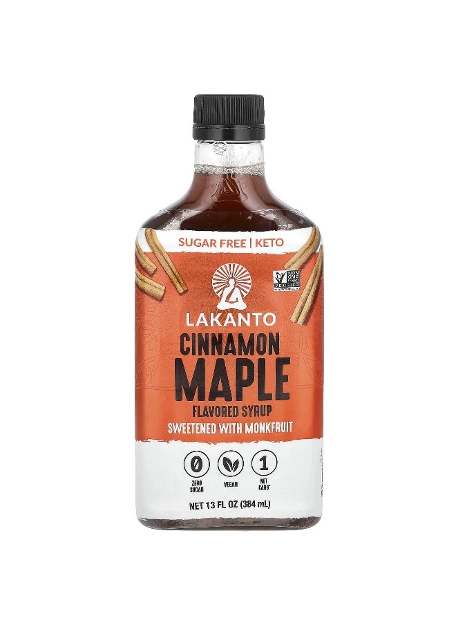 LAKANTO Lakanto, Cinnamon Maple Flavored Syrup, 13 oz (384 ml)  - Image 1