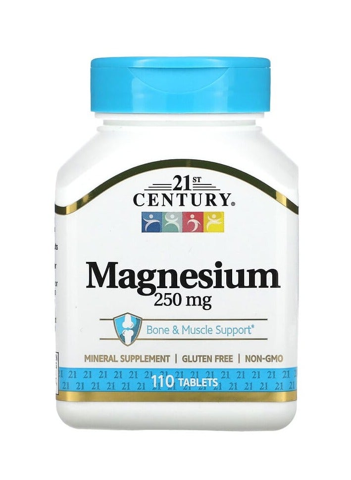 21st CENTURY Magnesium 250 mg 110 Tablets  - Image 1