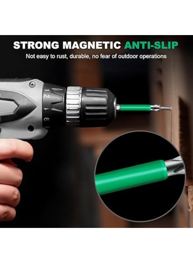 Magnetic Screwdriver Drill Bit Set,  Durable Anti-Shock Impact Driver Bits for DIY & Professional Use, Strong Magnetism for Precise Fastening (6Pcs, 25-150mm) - Image 2