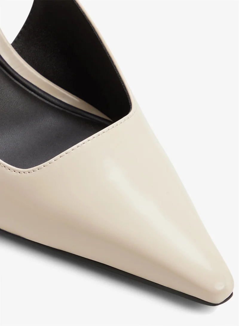 Aldo CREAM Zailah Slingback Heeled Pumps for Women | Best Price UAE