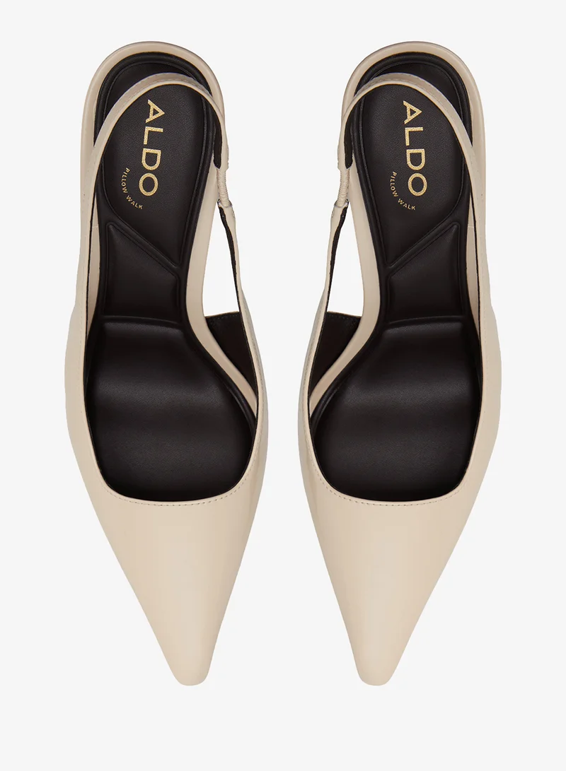Aldo CREAM Zailah Slingback Heeled Pumps for Women | Best Price UAE