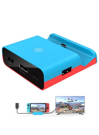 Docking Station for Nintendo Switch, Charging Dock 4K HDMI TV Adapter Charger Set Good Replacement Compatible with Nintendo Switch Dock (Blue) - pzsku/Z38F8B80027A0DE0CE805Z/45/_/1715758015/42e21945-457d-4ce5-ad14-9e03d0069b59