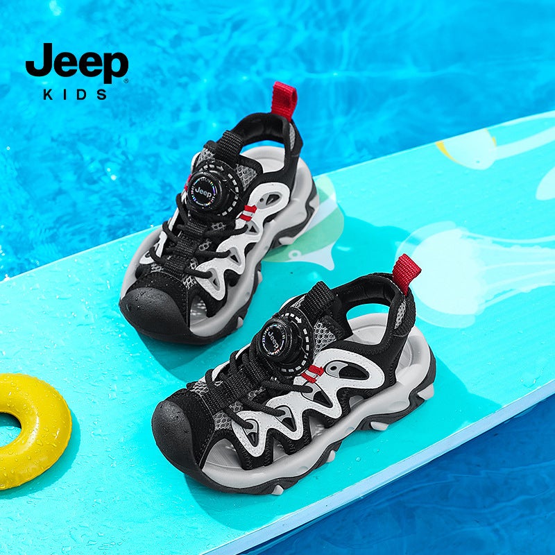 Jeep Jeep 2024 Baotou Breathable Sports Sandals 7 Medium And Large Children'S Outdoor Travel Shoes Non-Slip And Comfortable Boys' Shoes - Image 5