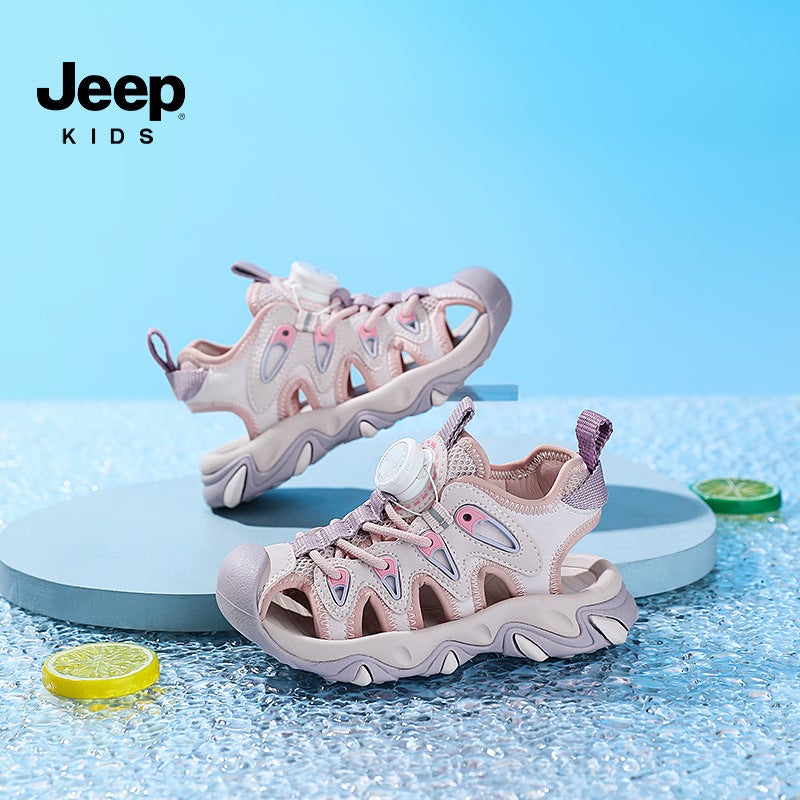 Jeep Jeep 2024 Baotou Breathable Sports Sandals 7 Medium And Large Children'S Outdoor Travel Shoes Non-Slip And Comfortable Boys' Shoes - Image 3