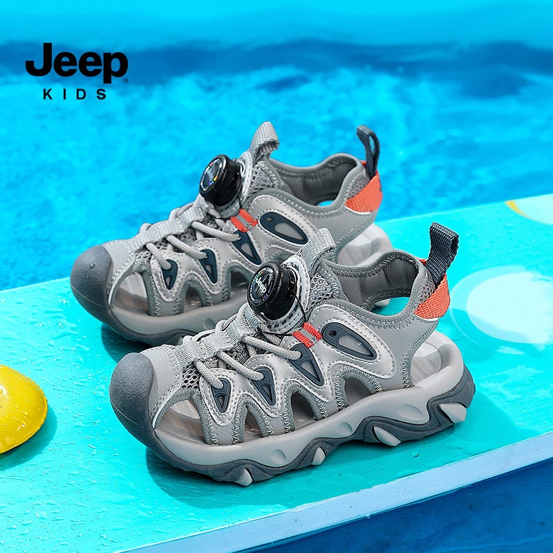 Jeep Jeep 2024 Baotou Breathable Sports Sandals 7 Medium And Large Children'S Outdoor Travel Shoes Non-Slip And Comfortable Boys' Shoes - Image 4
