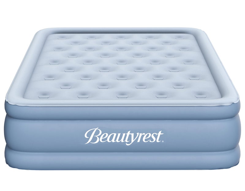 Beautyrest Beautyrest Posture Lux Air Bed Mattress with Express Pump and Raised Edge Support Ideal for Guests Camping and More15 Queen 