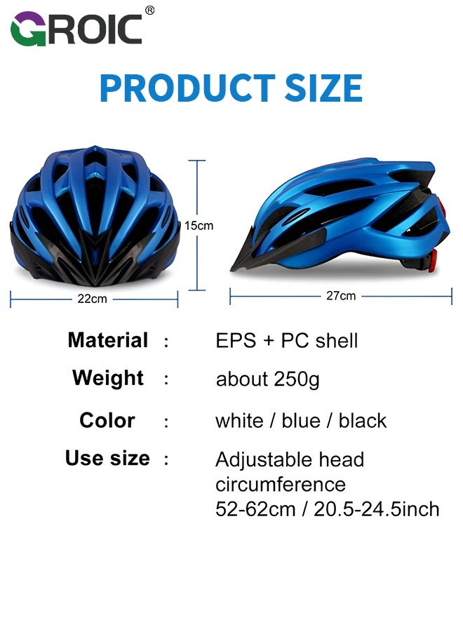 GROIC - Bike Helmet, Bicycle Helmet for Men Women with Detachable Sun Visor Quick Release Strap Cycling Helmet Microshell Design Adjustable Size,Safety Protection Equipment - Image 1