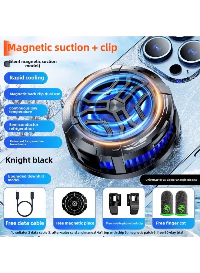 Loquat Mobile Phone Radiator Magnetic Semiconductor Cooling IPad Tablet Back Clip Fan Game E-sports Live Cooling Application-Color:【bing Ning Refrigeration Model】 ❄ Tec Refrigeration ❄ Seconds To Freezing - Image 1