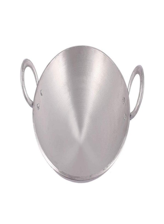 SHREE SAI TRADERS Aluminium Kadai/Frying Pan for Cooking, Aluminium Fry Kadhai/Pan for Kitchen (16 in) - Image 3