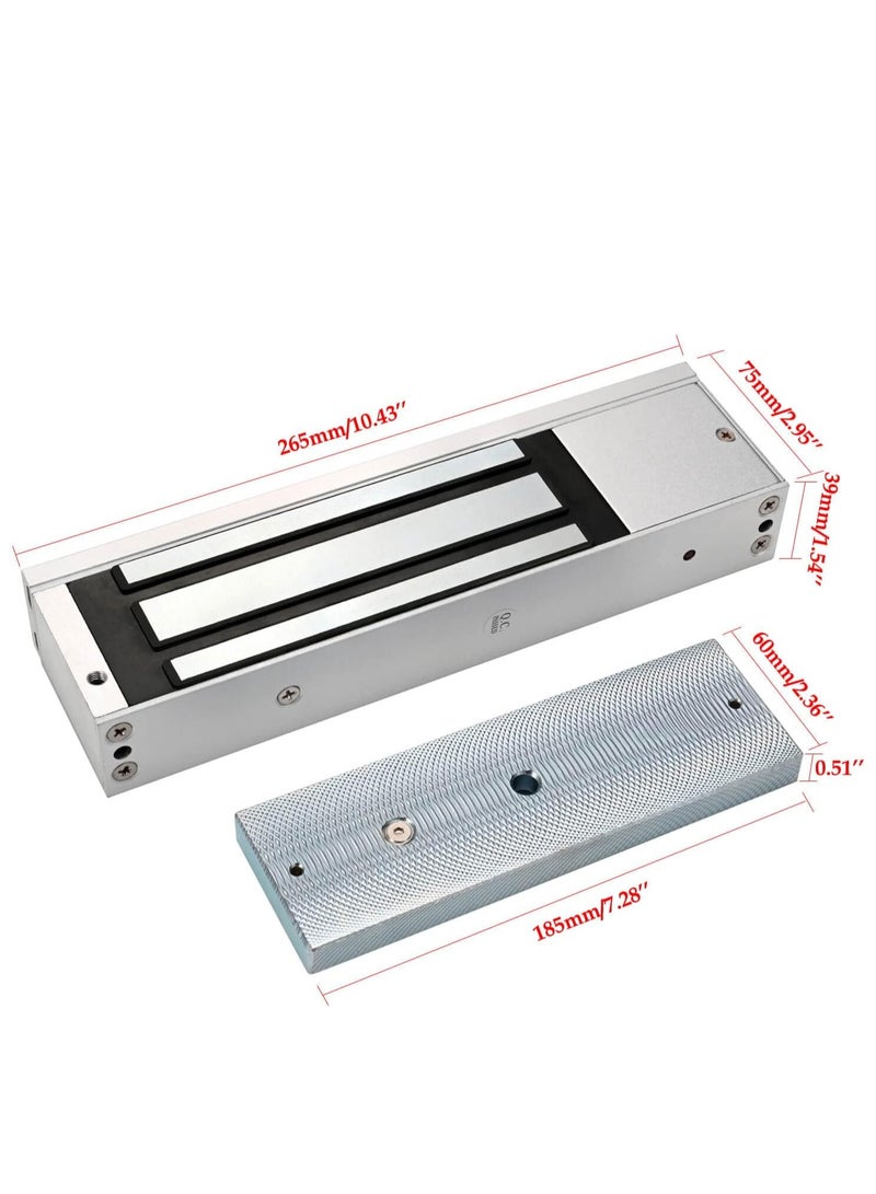 Electric Magnetic Lock 500KG 1200LBS Holding Force Electromagnet Lock 12V Fail Safe NC Mode Single Door for Access Control System - Image 4