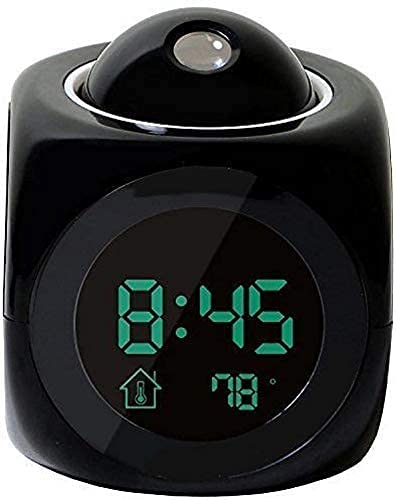 KIDINGTON Plastic Abstract 4 in 1 LCD Time Display Alarm Time Projection LED Backlight Talking Clock - Image 2