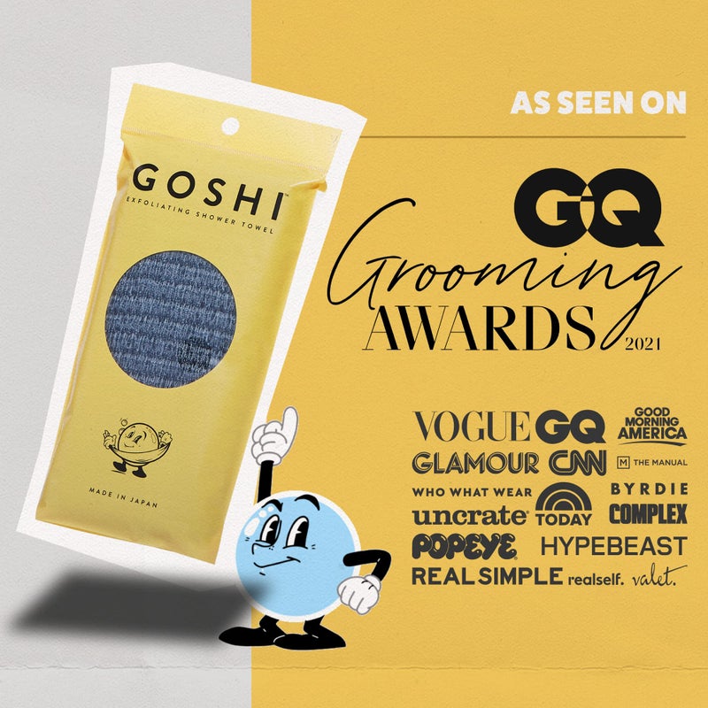 GOSHI Exfoliating Shower Towel - Rip-Resistant Exfoliating Washcloth for All Skin Types - Made in Japan - Image 4
