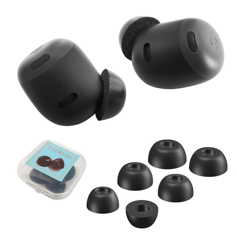 Luckvan أطراف أذن لوفكان من رغوة الذاكرة لاستبدال أطراف سماعات جوجل بيكسل بودز برو تناسب في علبة الشحن 3 أزواج LMS - Image 1