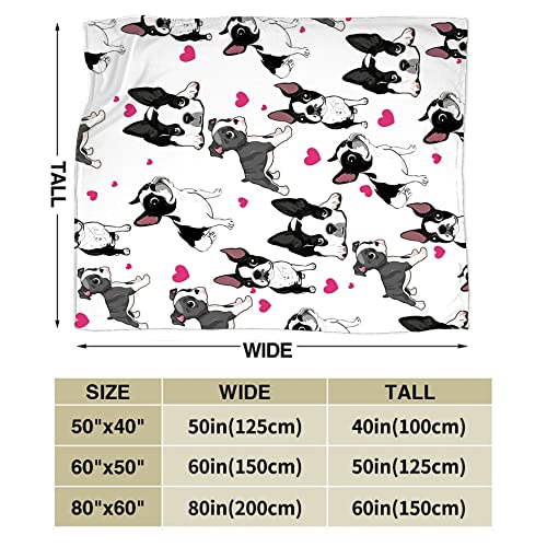 Tijuboni French Bulldog Blanket for Girls Boys Women Gifts Lovers Cute Throw Kids Adults Ultra Soft Cozy Fleece Couch Sofa ​Bed 40''x50'' - Image 3