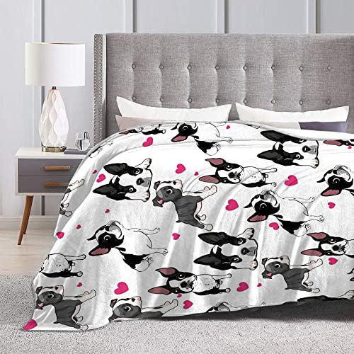 Tijuboni French Bulldog Blanket for Girls Boys Women Gifts Lovers Cute Throw Kids Adults Ultra Soft Cozy Fleece Couch Sofa ​Bed 40''x50'' - Image 5