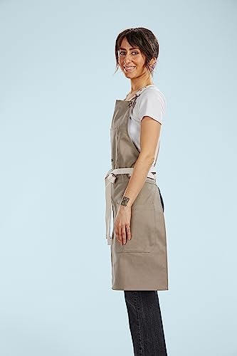 Caldo Split Leg Apron Grey - Image 3