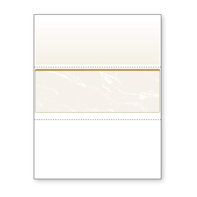 DocuGard Standard Gold Marble Middle High Security Check Paper LaserInkjet Printer Compatible 11 Security Features 500 Blank Business Checks 04513