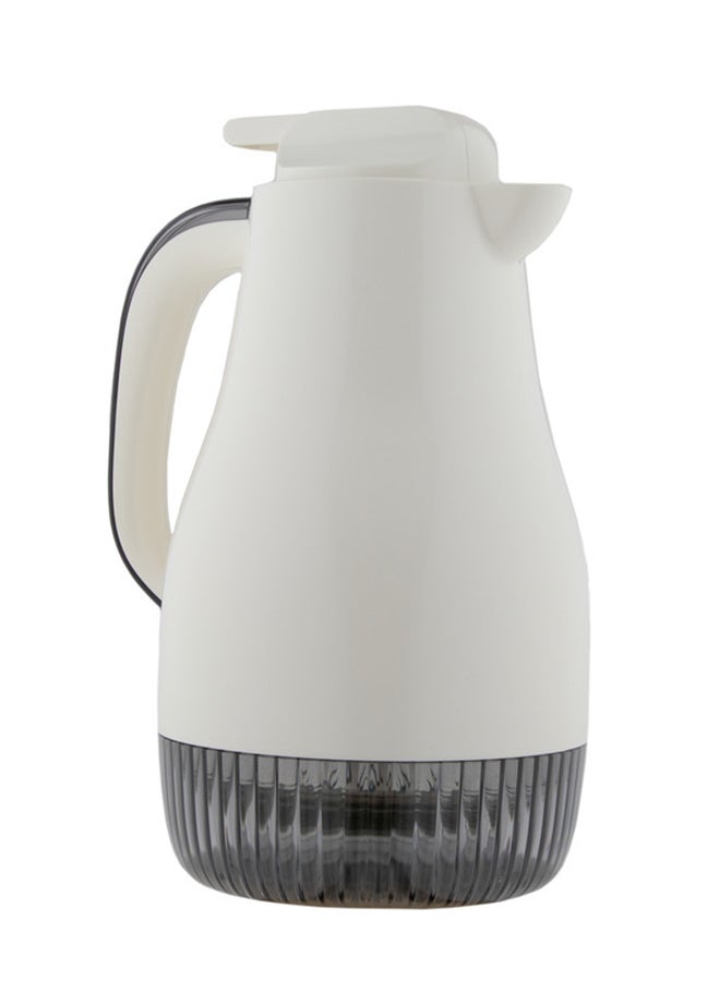 Alsaif استمتع بفلاسك القهوة والشاي بتقنية الفراغ 1.0 ليتر أبيض/رمادي - Image 2