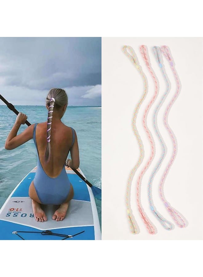 Ivyu Sport Hair Ties for Women Elastic Braided Hair Ties for Gym Pony Tails - Image 2