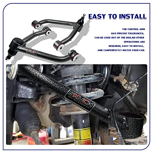 SKUCH 4X4 ACCESSORIES 2-4" Lift Front Upper Control Arm for 2007-2018 Chevy Silverado GMC Sierra 1500, 2007-2014 Chevy Suburban 1500 & 2007-2013 Avalanche, 2007-2014 GMC Tahoe Yukon XL & Cadillac Escalade ESV - Image 5