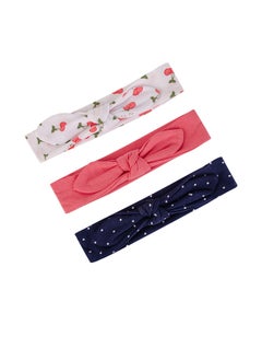 hudson baby 3 Piece Headband And 3 Piece Scratch Mitten Set Cherries  - Image 3