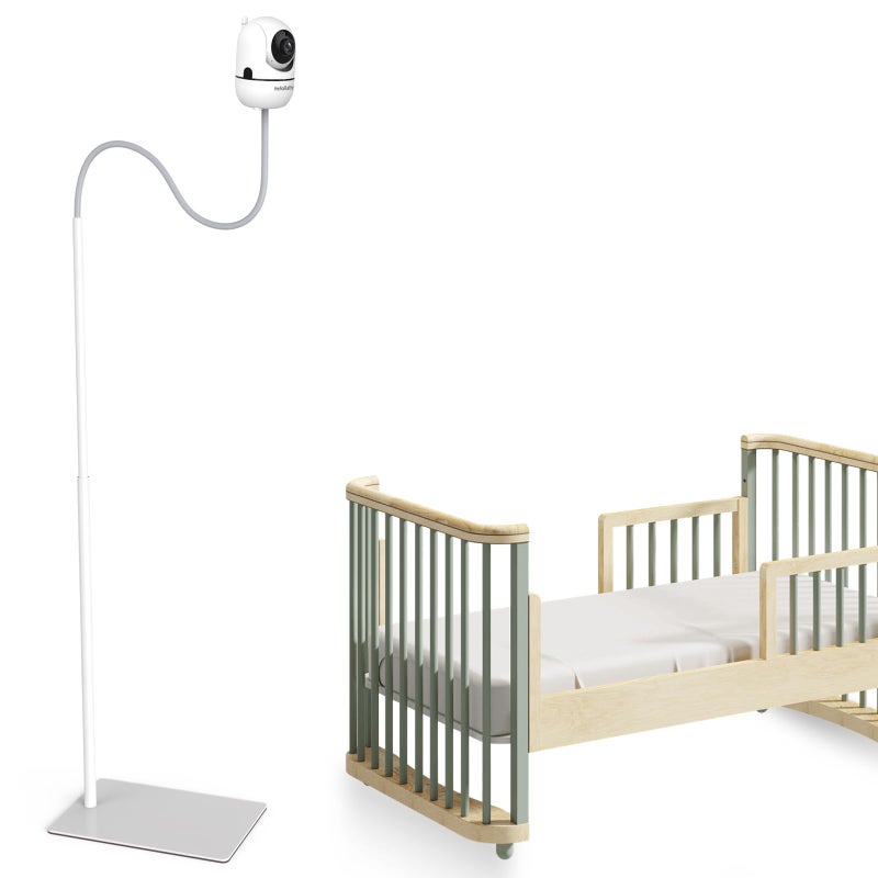 Hellobaby حامل أرضي لمراقبة الأطفال HelloBaby - قاعدة كاميرا قابلة للتعديل للارتفاع لطرازات HB6550/ Plus/ HB6560/ HB65/ HB6148/ HB6351/ HB40/ HB6339 والمزيد، قاعدة مستقرة، تركيب بدون حفر، حامل آمن للجدران - Image 1